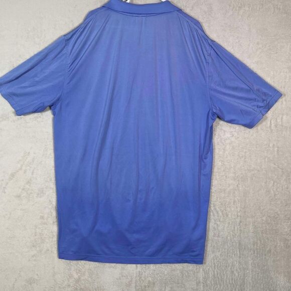 Peter Millar Summer Comfort Polo Shirt Mens XL Blue Golf UPF 50 Performance FLAW - Picture 2 of 6